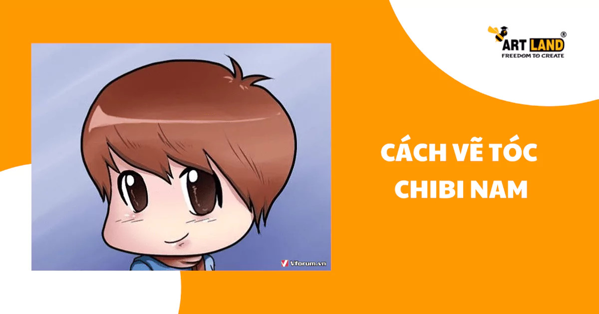 Phác thảo vòng tròn lớn làm cơ sở cho đầu nhân vật chibi