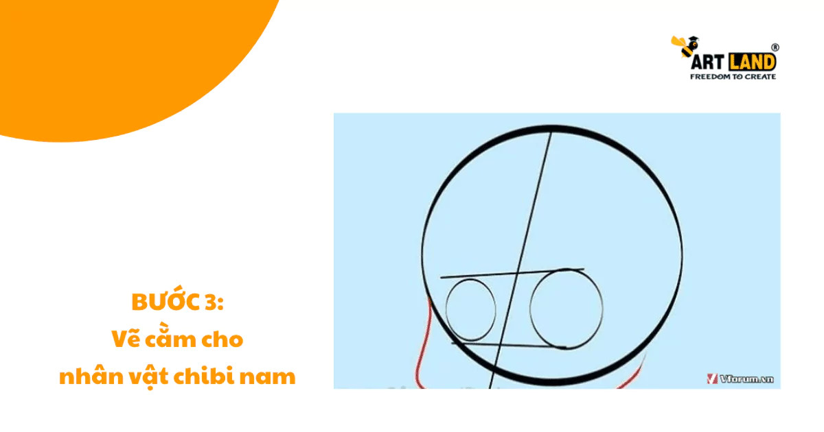 Vẽ đôi mắt to tròn, điểm nhấn quan trọng trên khuôn mặt chibi