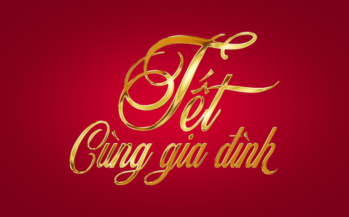 Mẫu font chữ nghiêng mềm mại với nét thanh thoát cho thiệp Tết