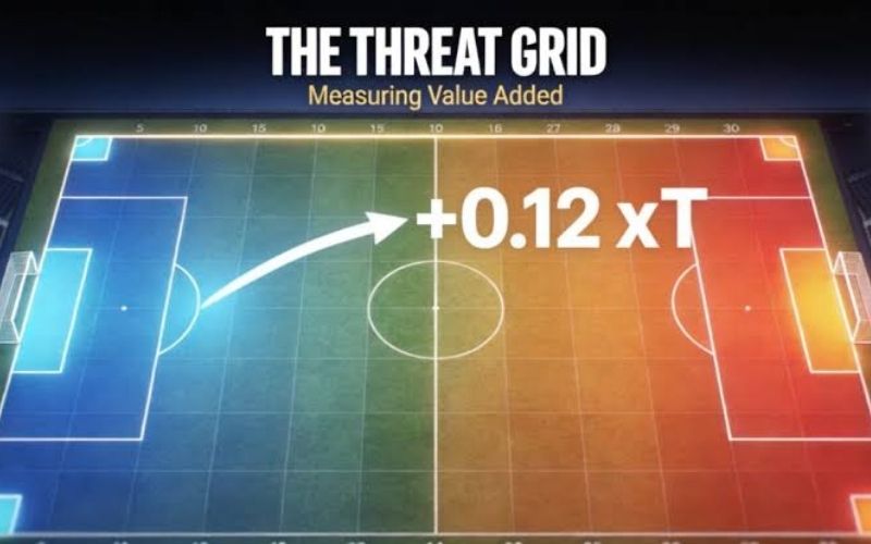 Chỉ Số Expected Threat (xT) Đo Lường Mức Độ Nguy Hiểm Của Cầu Thủ Theo Khu Vực