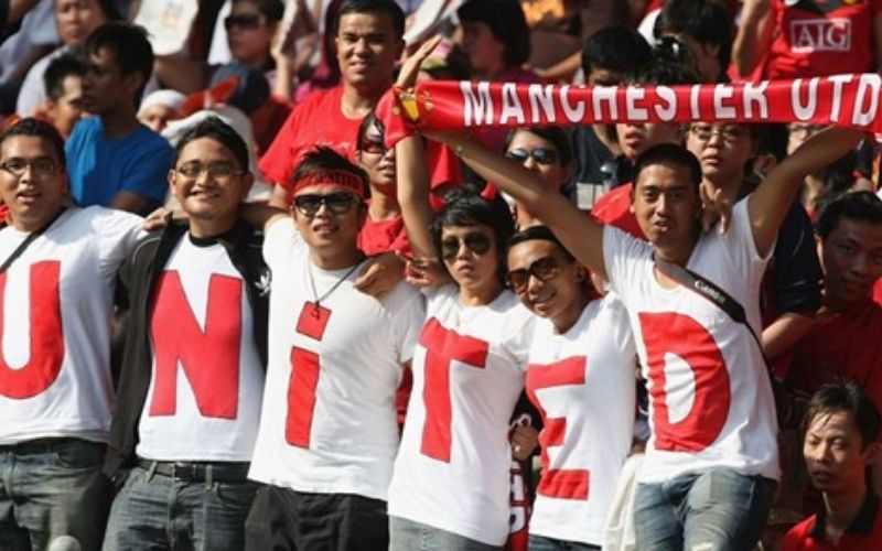 Manchester United sở hữu lượng fan hâm mộ hùng hậu bậc nhất trên toàn cầu