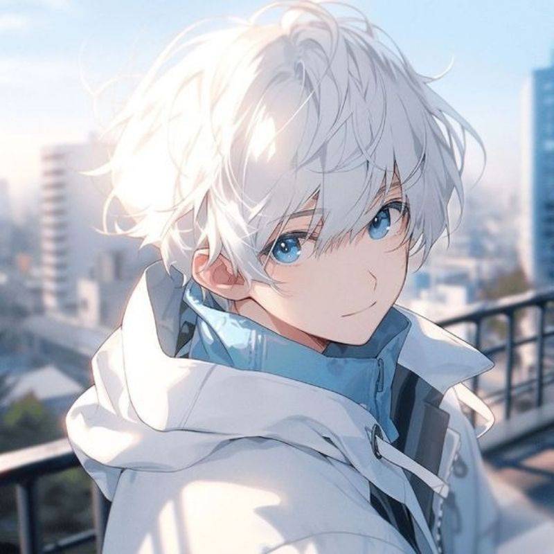 Nhân vật anime nữ với biểu cảm đáng yêu và màu sắc pastel nhẹ nhàng