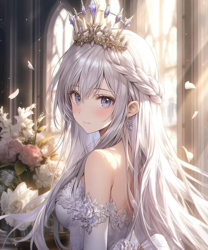 Hình ảnh nhân vật anime nữ ngầu với thần thái sắc lạnh và đầy quyền lực
