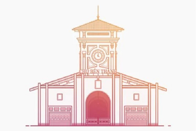 Tải Chợ Bến Thành Vector Chất Lượng Cao