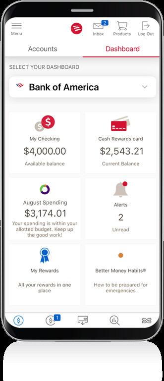 Ứng dụng di động của Bank of America trên iPhone