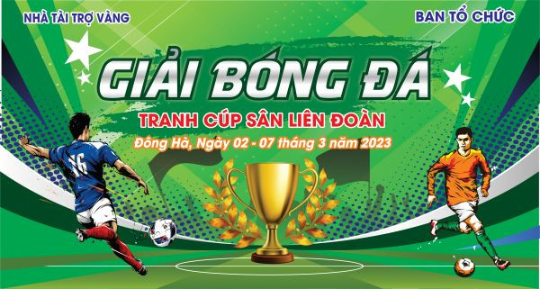 Mẫu backdrop bóng đá đa dạng chủ đề