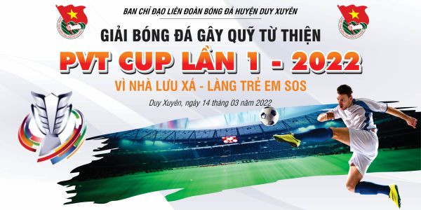 Backdrop giao lưu bóng đá sôi động