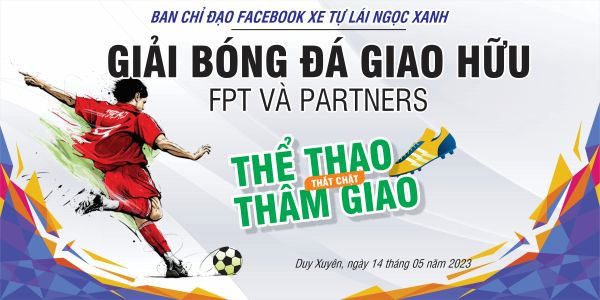 Backdrop tổ chức giải bóng đá chuyên nghiệp