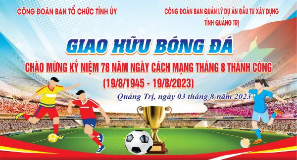 Backdrop bóng đá với hình ảnh quả bóng trung tâm