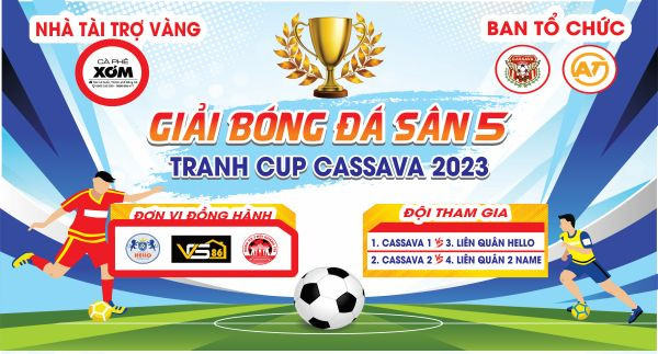 Backdrop giao hữu bóng đá với không gian rộng