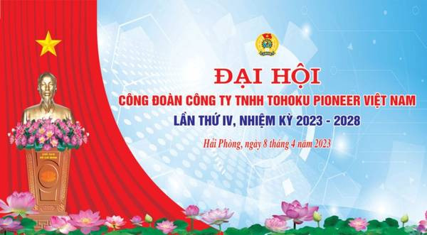 Mẫu backdrop đại hội đảng sang trọng