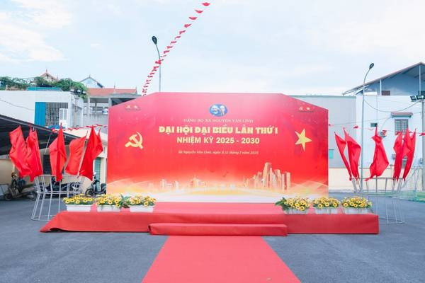 Phông nền đại hội đại biểu nhiệm kỳ mới