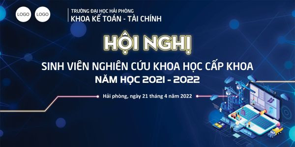 Backdrop hội nghị sinh viên nghiên cứu khoa học