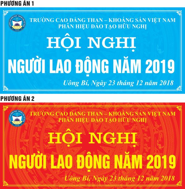 Backdrop hội nghị được thiết kế chuyên nghiệp