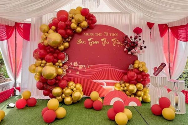 Mẫu backdrop mừng thọ đẹp