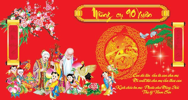 Mẫu backdrop mừng thọ mẹ 80 tuổi