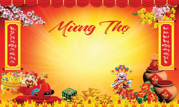 Mẫu background lễ mừng thọ bà 70 tuổi