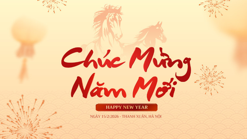 Backdrop tiệc tất niên đẹp