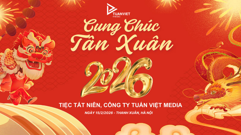 Mẫu backdrop tất niên