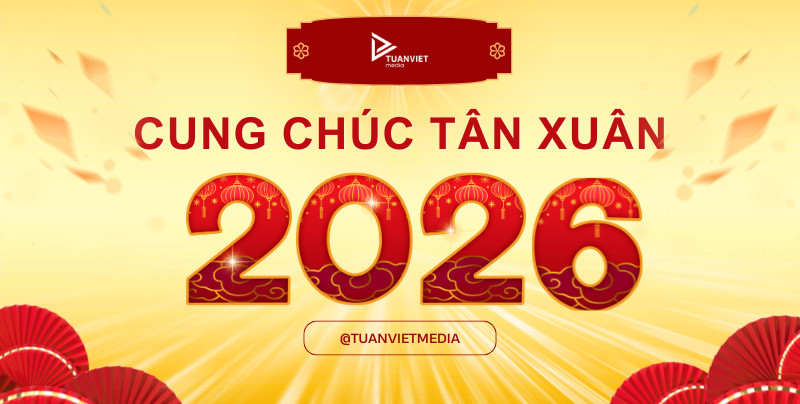 Thiết kế backdrop tiệc tất niên đẹp