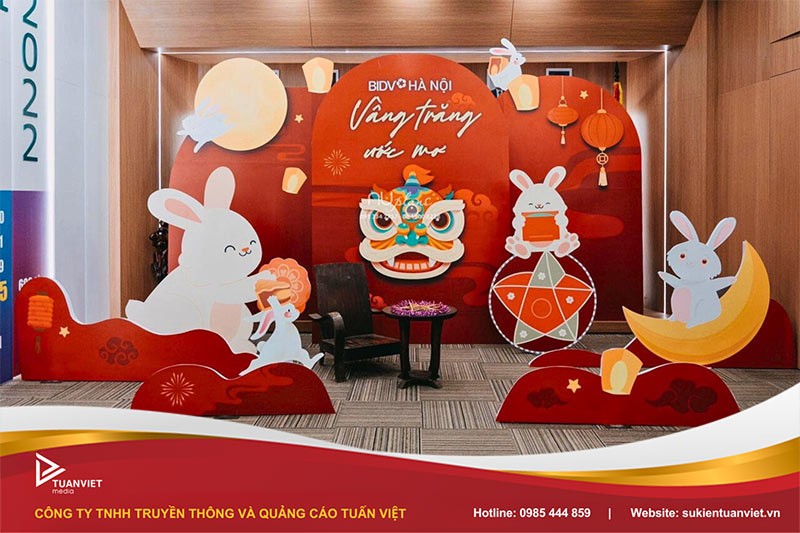 Background lễ Trung ấn tượng với nhiều tiểu tiết đẹp mắt và quen thuộc