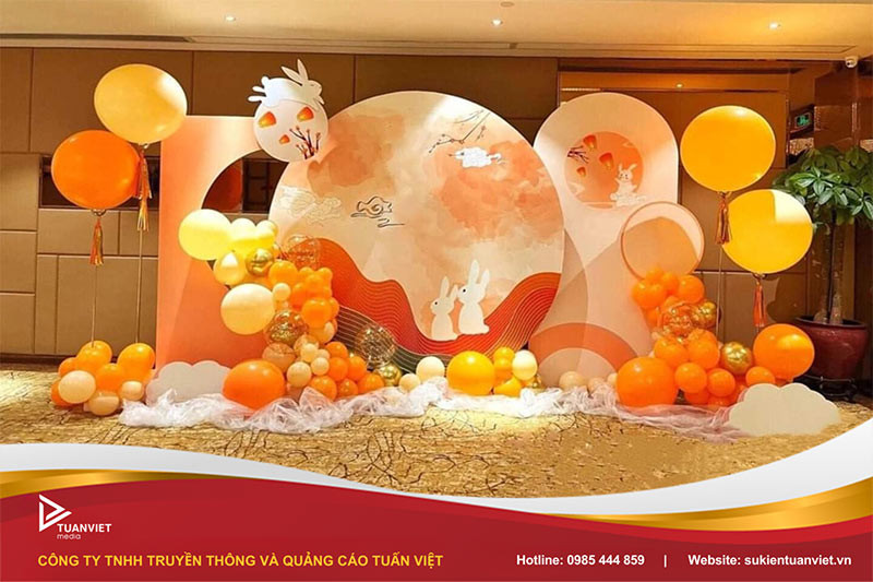 Mẫu phông trung thu vô cùng sang trọng và thu hút