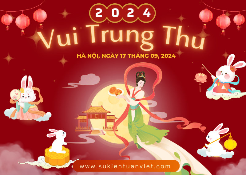 Các chú thỏ “cưỡi” mây đến gặp chị Hằng