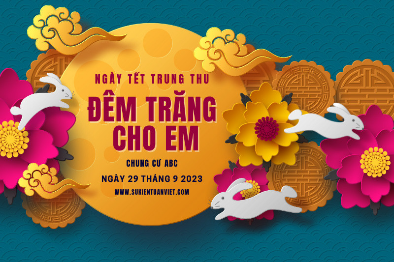Mẫu background trung thu vô cùng sang trọng và tinh tế
