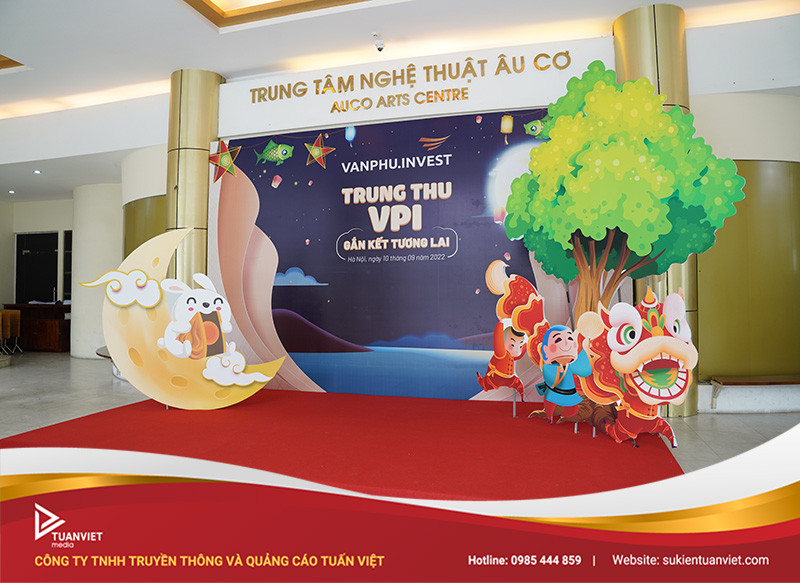 Backdrop là một trợ thủ đắc lực trong việc trang trí không gian sự kiện trung thu
