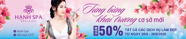 Băng rôn khai trương spa