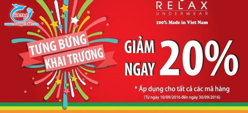 Mẫu băng rôn khai trương, khuyến mãi 11