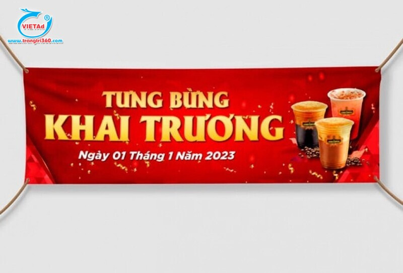 Mẫu băng rôn khai trương, khuyến mãi 9