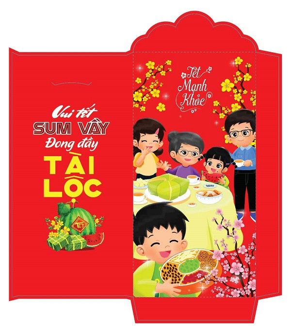 Bao lì xì Tết với nhiều mẫu template khác nhau