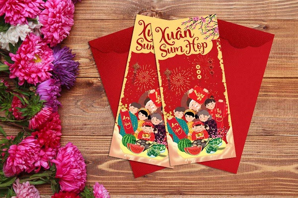 Bao lì xì Tết vector đẹp