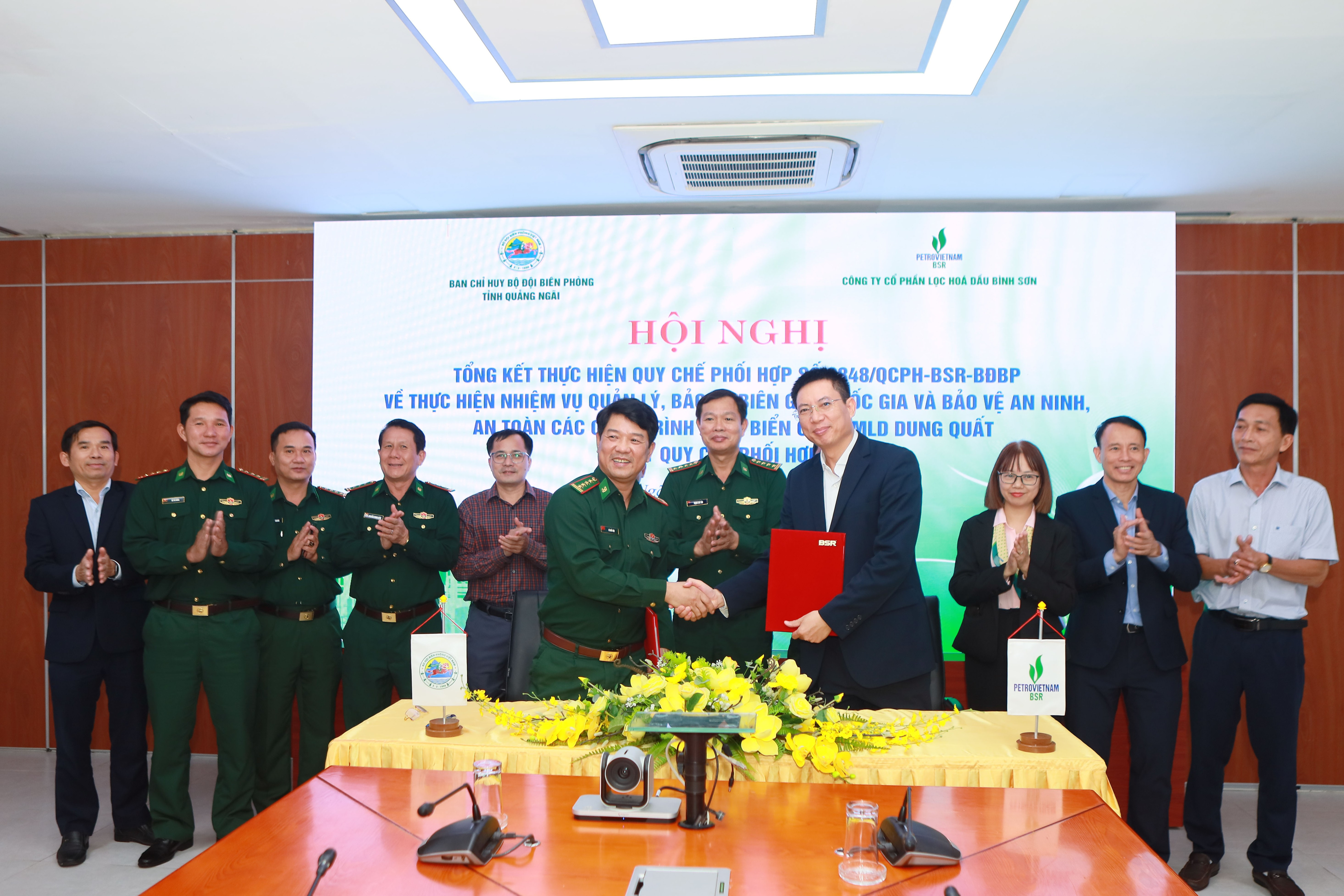 BSR và Bộ đội Biên phòng tỉnh Quảng Ngãi ký quy chế phối hợp mới tại Hội nghị