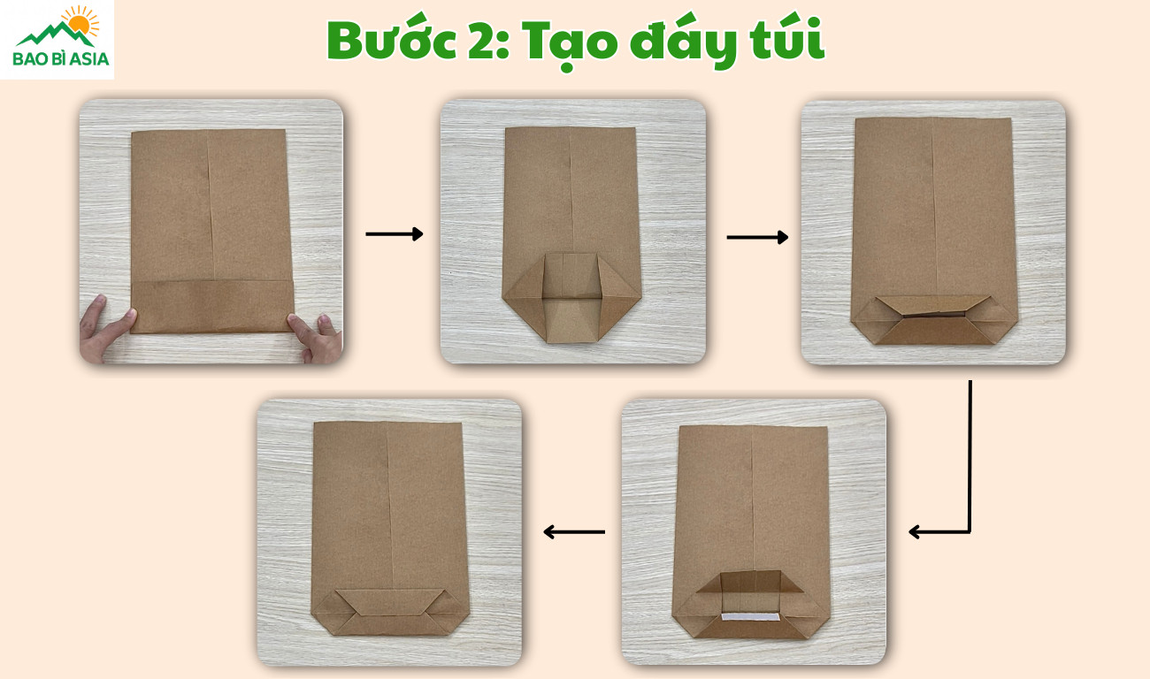Chi tiết cách tạo đáy túi giấy vững chắc