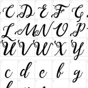 Các mẫu font chữ tiếng anh đẹp