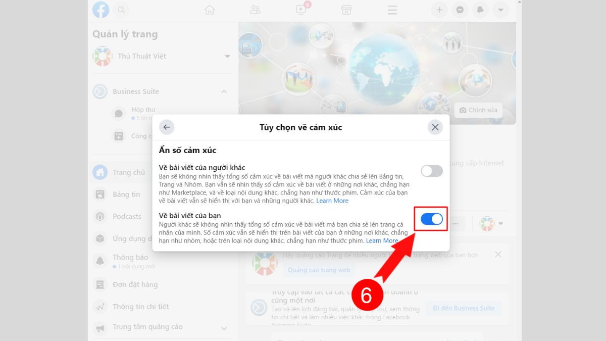Các bước truy cập cài đặt để ẩn like trên Facebook bằng điện thoại