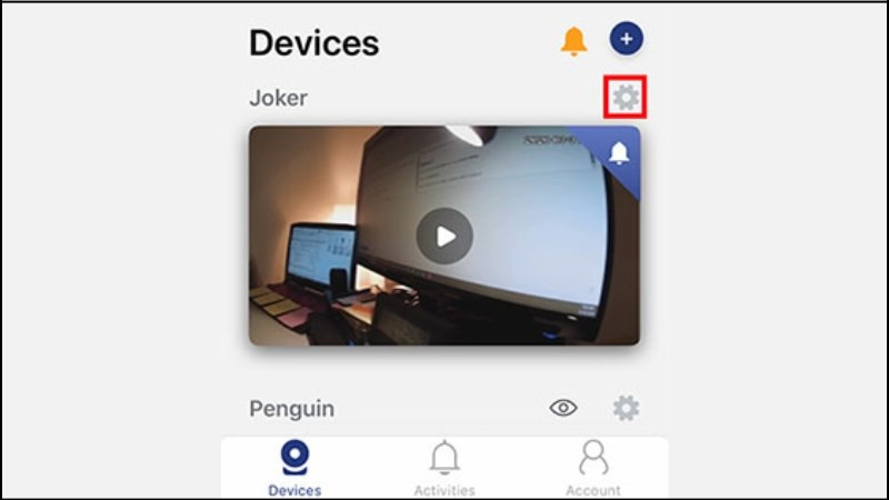 Mở ứng dụng Lorex Home > Chọn vào Device Settings