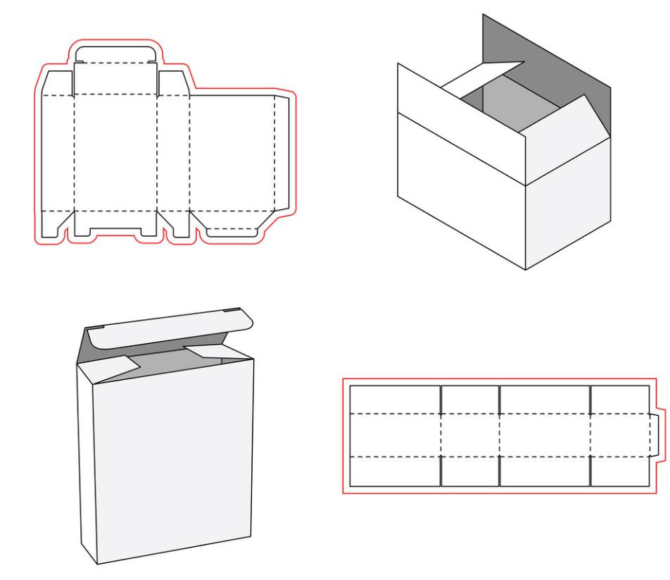 Cách vẽ khuôn bế hộp giấy đúng cách chuẩn in ấn