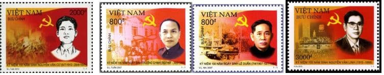Tem chân dung các lãnh tụ cách mạng