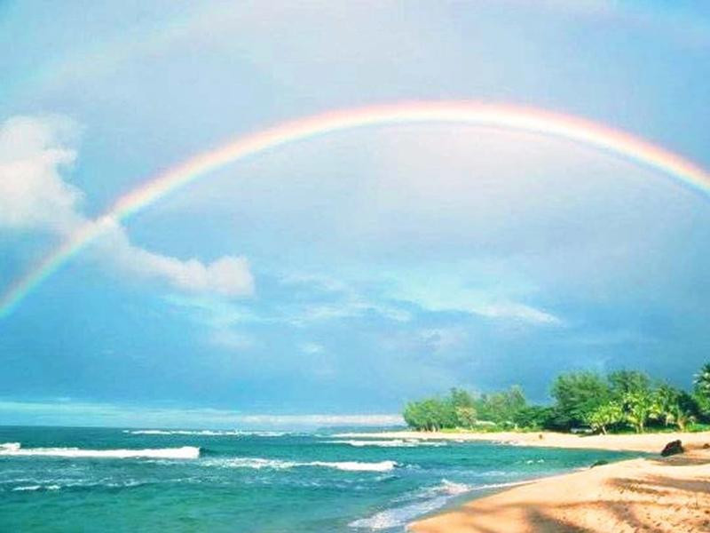 Các màu sắc chuyển động trong cầu vồng