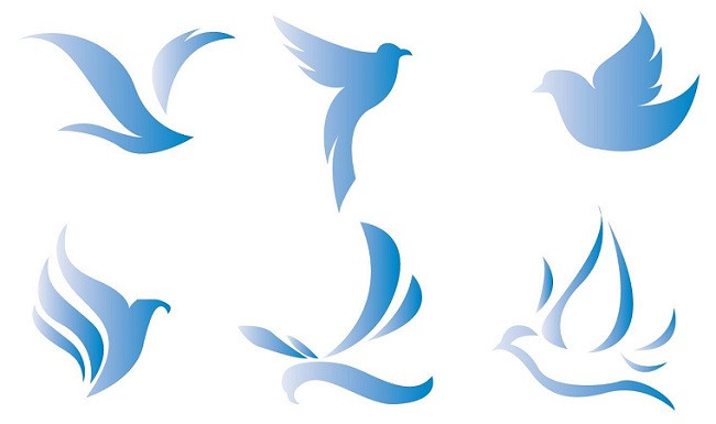 Vector chim yến đang bay