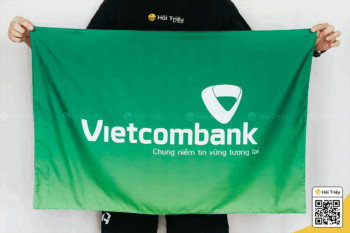 Cờ Ngân hàng Vietcombank phiên bản 1