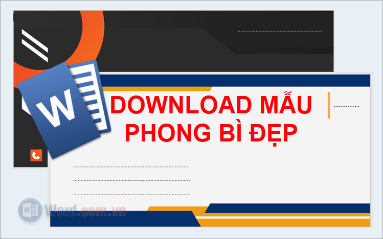 Hình ảnh minh họa một bộ phong bì thư và tài liệu chuyên nghiệp