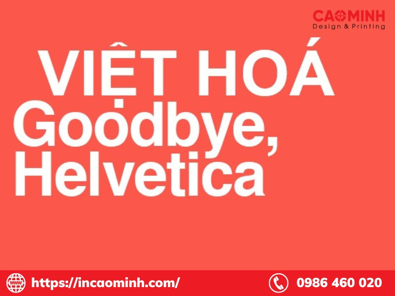 Font chữ menu Helvetica
