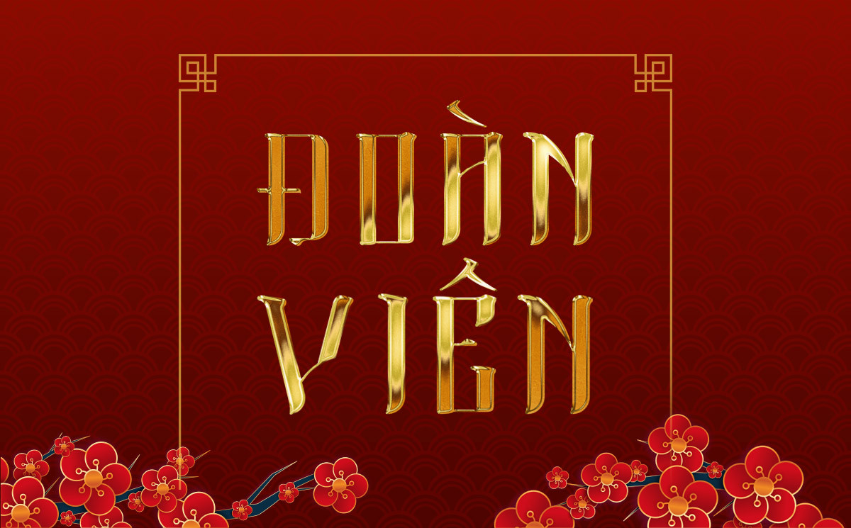 Font cổ trang với họa tiết tinh xảo mang phong cách sang trọng