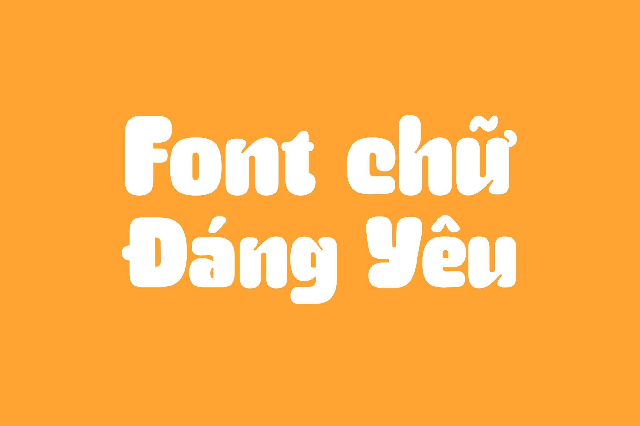 Font chữ TH Yorkmade Việt hóa với nét chữ béo tròn dễ thương