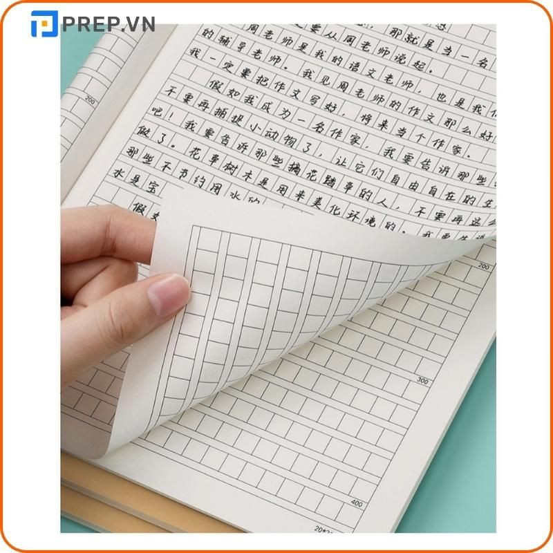 Giấy luyện viết chữ Hán giúp căn chỉnh nét chữ chính xác hơn