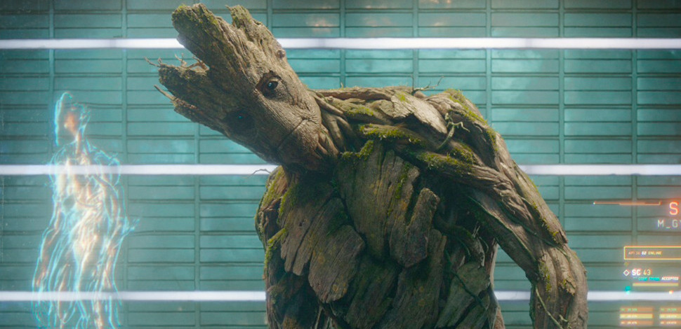 Tuy hơi thô ráp nhưng rất đáng yêu, hình ảnh Groot cũng có sức hút tương tự King Shark